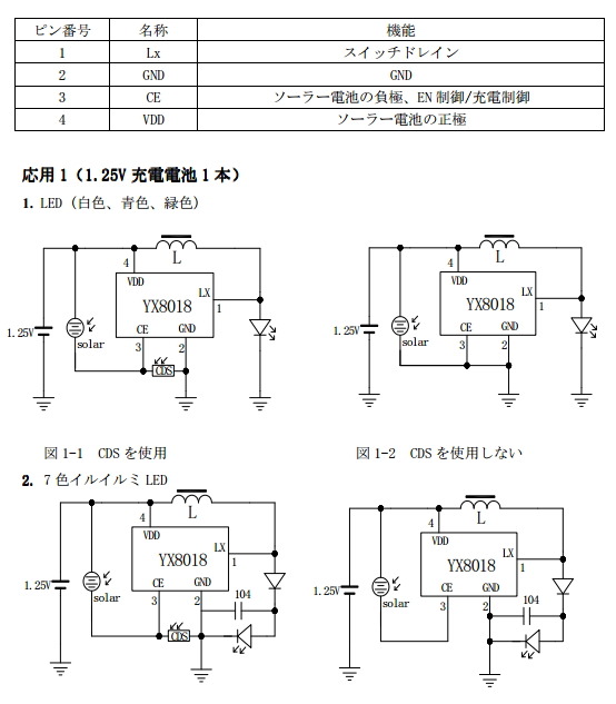 yx8018 yx8019 solar led driver pdf datasheetgo yx8018 yx8019 solar led driver pdf datasheetgo
