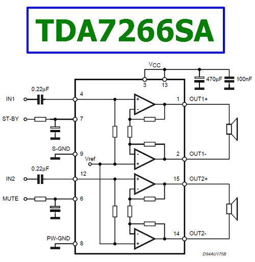 TDA7266SA Electronic Components