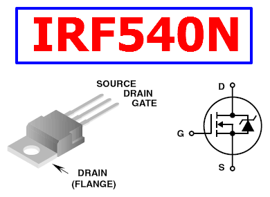 irf540n-datasheet-pinout