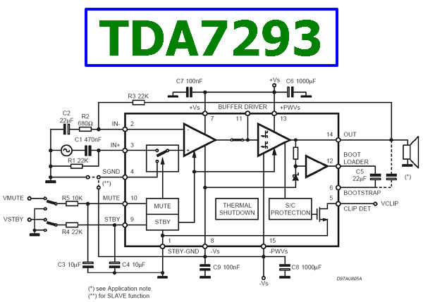 tda7293-application-circuit