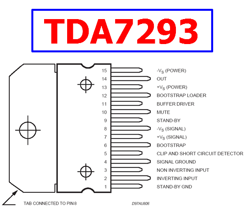 tda7293-datasheet-pinout