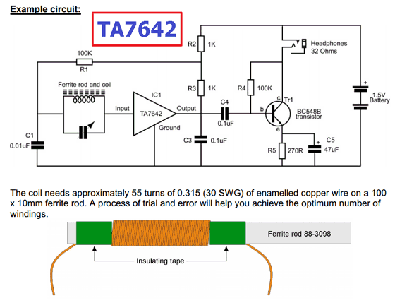 TA7642 circuit