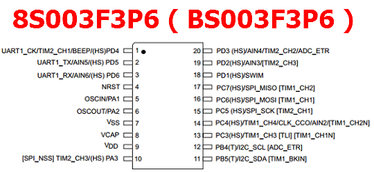 003 08. 8s003f3p6 Datasheet. Даташит микросхемы stm8s003f3p6. St 8s003f3p6. Stm8s003f3p6 схема включения.