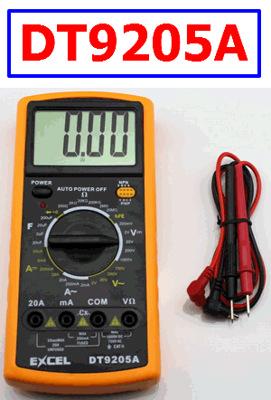 DT9205A digital multimeter manual