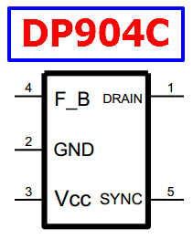 Dp904c схема блока питания DP904C Datasheet - TO-220-5 Pin Type, IC for Monitor