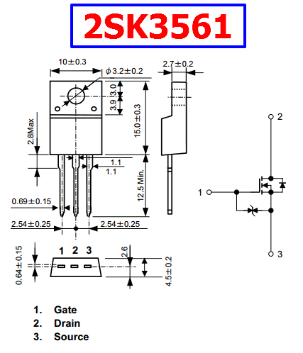 2sk3561-datasheet-pinout