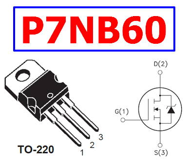 p7nb60-datasheet-pinout