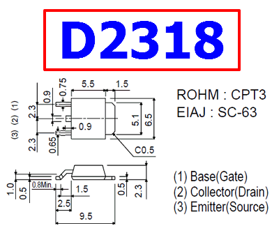 D2318 pinout datasheet
