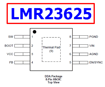 LMR23625 datasheet pinout