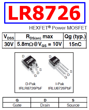 LR8726 datasheet pinout