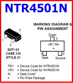 NTR4501N pinout datasheet