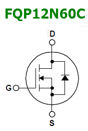 FQP12N60C pinout
