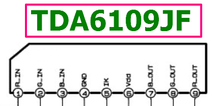 TDA6109JF pinout