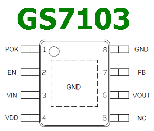 GS7103 pinout