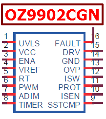 OZ9902CGN pinout
