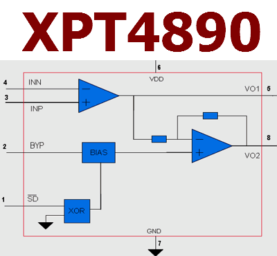XPT4890 block diagram