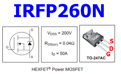 IRFP260N datasheet pinout