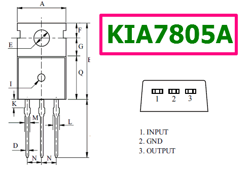 KIA7805A pinout datasheet