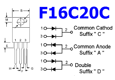 F16C20C datasheet pinout
