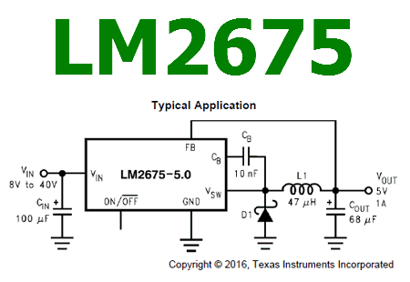 LM2675 application circuit