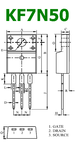 KF7N50 pinout