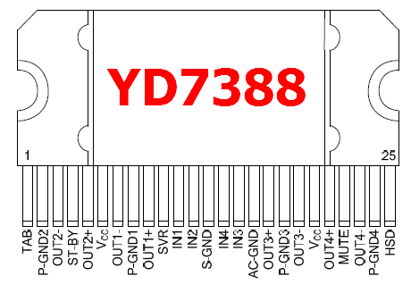 YD7388 pinout