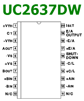 UC2637DW datasheet pinout