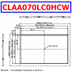 CLAA070LC0HCW datasheet