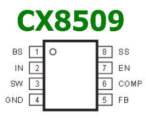 CX8509 pinout