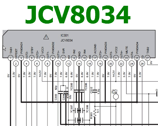JCV8034 pinout