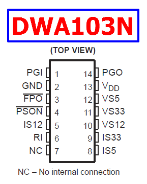 DWA103N pinout
