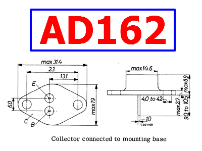 AD162 datasheet pnp transistor