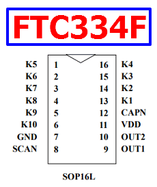 FTC334F datasheet pinout