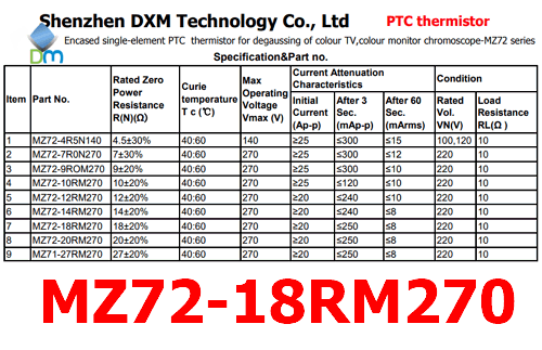 MZ72-18RM270 pdf datasheet