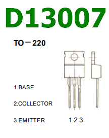 D13007 pinout datasheet