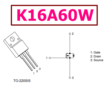K16A60W pinout datasheet