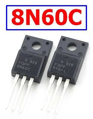 8N60C Transistor - 600V, 7.5A, N-ch, MOSFET ( PDF )