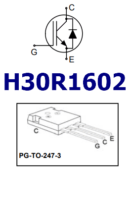 H30R1602 pinout igbt