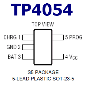 TP4054 pinout data