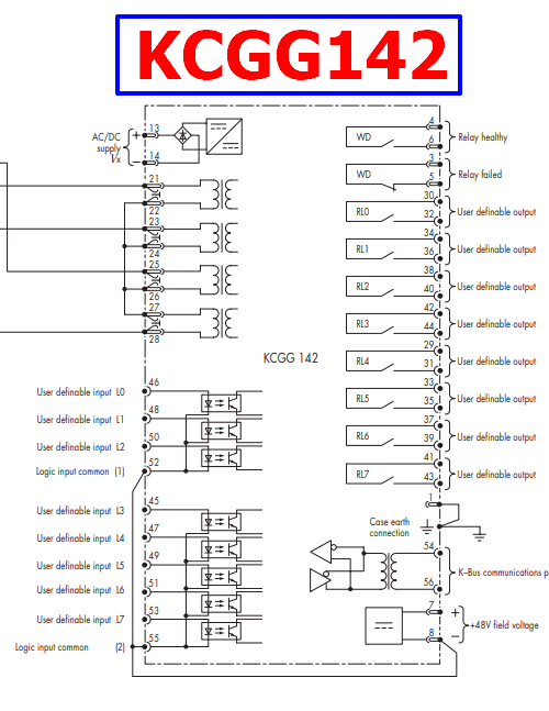 KCGG142 pinout manual relay