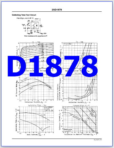 D1878 datasheet transistor