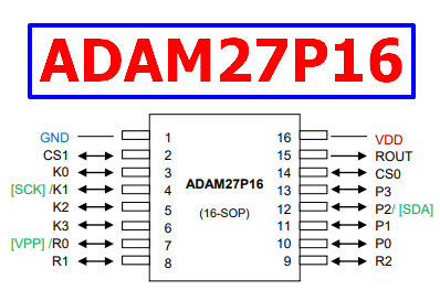 ADAM27P16 pinout datasheet