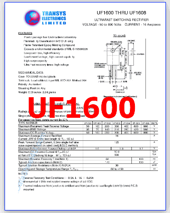 UF1600 pdf