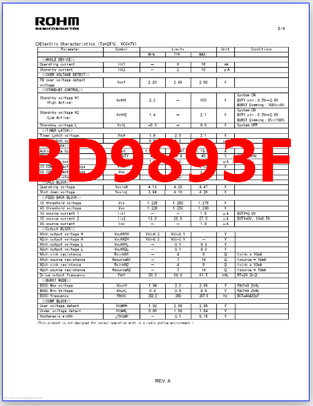 BD9893F pdf rohm
