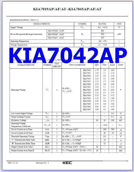 KIA7042AP datasheet