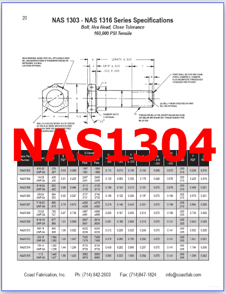 NAS1304 spec