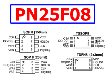 PN25F08 pdf pinout