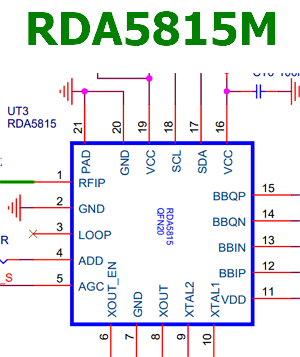 RDA5815M pinout