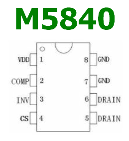 M5840 pinout