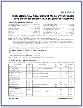 MAX15112 pinout datasheet